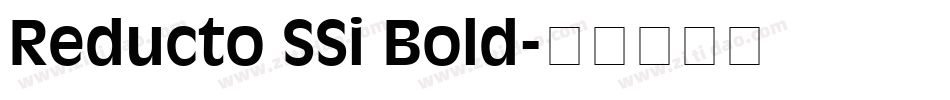 Reducto SSi Bold字体转换